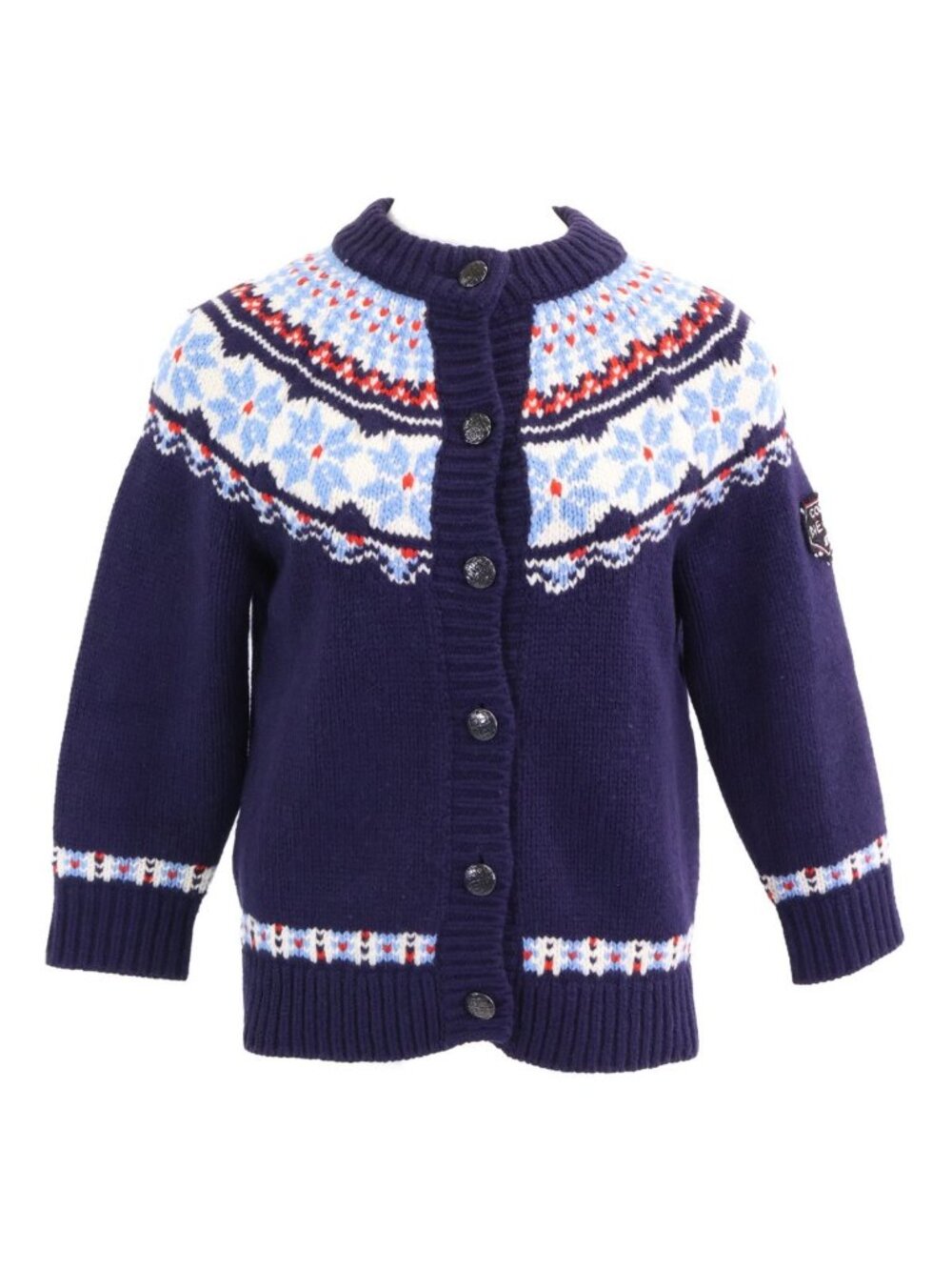 Chanel Coco Neige Wool Knit Cardigan 36